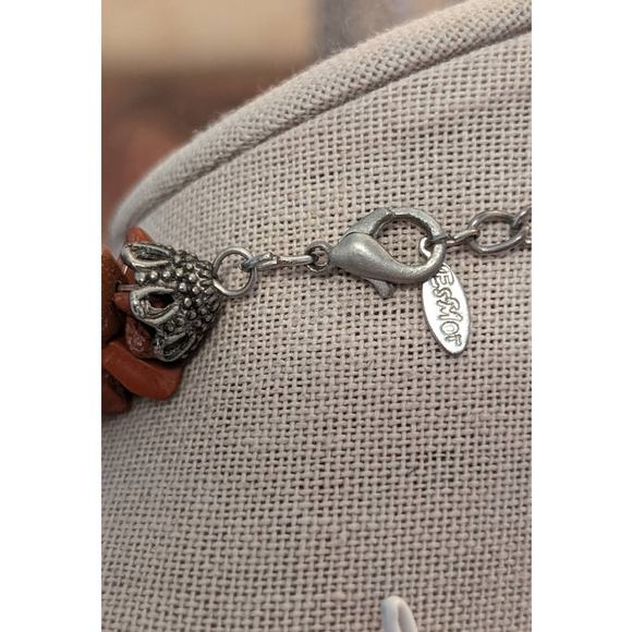 EsMor Three Strand Jasper Stone Necklace - Picture 4 of 7